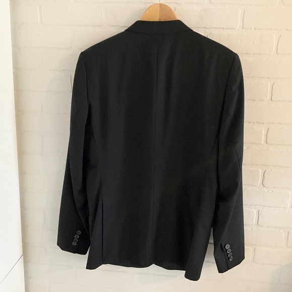 J. Lindeberg Men’s Blazer Hopper Hi-Tech Class Wool Black single breasted Sz 42R - Picture 3 of 15